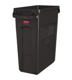 Slim Jim DY113 Bin with Venting Channels Brown 60 Ltr