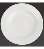 CG006 Classic White Wide Rim Plate