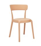 Mila DX975 Set of 2 Cafe Chairs - Light Salmon