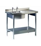 L881 R/H Built-in Sink Unit - Single Sink - Right-Hand Drainer (1000mm) - GJ706