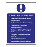 W197 Chilled and Frozen Foods Sign