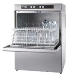 G504SW-10B 500mm 25 Pint Undercounter Glasswasher With Drain Pump And Integral Water Softener - Hardwired