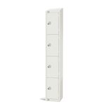GR305-ELS Elite Four Door Electronic Combination Locker with Sloping Top White
