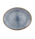 Studio Prints Homespun DS527 Oval Coupe Plates Slate Blue 317mm (Pack of 12)