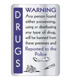 W325 Drugs Warning Sign