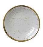 Image of VV1081 Craft Melamine Coupe Plates White 210mm (Pack of 6)