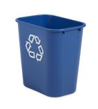 E1012 Deskside Recycling Waste Bin Blue 26.6ltr
