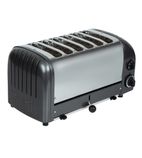60156 6 Slice Vario Charcoal Toaster