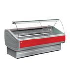 Melody MY150PBCGD96 1500mm Wide Curved Glass Fresh Meat Serve Over Counter Display Fridge