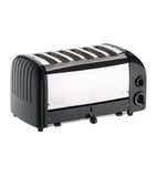 60145 6 Slice Vario Black Toaster
