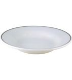 Churchill Black Line Rimmed Soup Bowl - P694