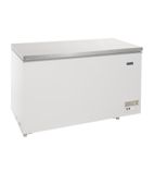 G-Series CE210 390 Ltr White Chest Freezer With Stainless Steel Lid
