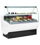 TAVIRA II 150 1480mm Wide Curved Glass Serve Over Counter Display Fridge
