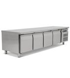 SNC4 337 Ltr 4 Door Stainless Steel Refrigerated Chef Base