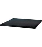 CE157 Werzalit Square Table Top Black 600mm