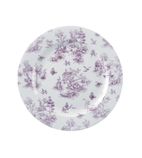 Vintage Prints GF308 Plates Cranberry Toile Print 305mm (Pack of 6)