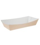 FA364 Compostable Kraft Food Trays Large 220mm (Pack of 250)