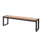 Image of DS158 Acacia Wood and Steel Industrial Benches 1600mm (Pack of 2)