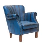 Lancaster Leather Chair Blue