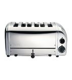 61019 6 Bun Polished Toaster