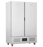 Image of FSL800L Medium Duty 800 Ltr Upright Double Door Stainless Steel Freezer