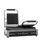 HEA789 Electric Double Contact Panini Grill - Ribbed Top & Bottom