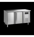 SK6210BT 240 Ltr 2 Door Stainless Steel Freezer Prep Counter