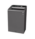 CX971 Configure Recycling Bin with Landfill Label Black 125Ltr