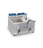 Image of Lynx Prime LPDF2T 2 x 8 Ltr Electric Countertop Twin Tank Fryer (2 x Baskets)