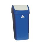 CC082 Polypropylene Swing Bin Blue 50Ltr