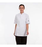Q2063-L Ladies Short Sleeve Chefs Jacket White