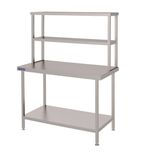 FC453 1200mm Stainless Steel Wall Table Welded with Double Gantry