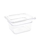 Image of U240 Polycarbonate 1/6 Gastronorm Container 100mm Clear
