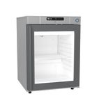 Image of COMPACT FG220 R DR G U 123 Ltr Undercounter Single Glass Door Stainless Steel Display Freezer