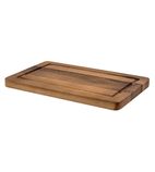 DM175 Acacia Wooden Rectangle Board With Groove 30X18Cm