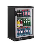 ZXS1 140 Ltr Undercounter Single Glass Door Stainless Steel Trim Back Bar Bottle Cooler
