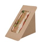 FA380 Recyclable Paperboard Self-Seal Sandwich Wedges With PLA Window