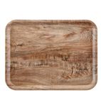DH280 Light Olive Wood Effect Tray 24 x 35cm