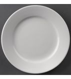 CC207 Wide Rimmed Plates 202mm White (Pack of 12)