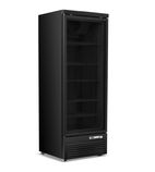 Image of BMC1 614 Ltr Upright Single Glass Door Black Display Fridge