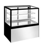 U-Series UA061 1200mm Wide Flat Glass Patisserie Serve Over Counter Display Fridge