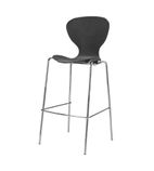 Stacking Black Plastic High Stool (Pack of 4) - GP509