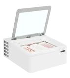 Image of MINI CREAM 3V 3 x Napoli Pan White Countertop Ice Cream Display Freezer