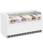 ONESHOW FREE LARGE 9 x Napoli Pan White Flat Glass Ice Cream Display Freezer