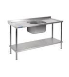 DR377 1800mm Self Assembly Stainless Steel Sink Double Drainer