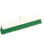 L874 Hygiene Broom Head Stiff Bristle Green