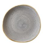 Churchill Stonecast Round Plates Peppercorn Grey 210mm - DM458