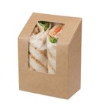 Zest Compostable Kraft Tuck-Top Wrap Packs With Acetate Window