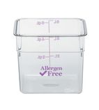 6SFSCW441 Allergen-Free Square Storage Container 5.7 Ltr
