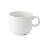 Image of Whiteware CB467 Stacking Tea Cups White 200ml (Pack of 12)